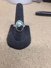 925 Raw Emerald Ring Size 6 96107