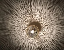 Plafoniera orientale marocchina in ottone orientale pezzo unico ottone Fes