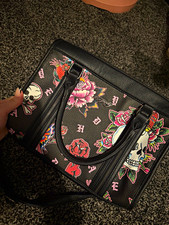🖤 Ed Hardy Style Skull & Floral Handbag 🖤