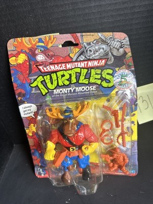 1992 TMNT Teenage Mutant Ninja Turtles Monty Moose Action Figure MOC #R131