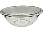 Pyrex Clear Glass Mixing Bowl 323 1.5 Quart Micro Safe USA USED 8.5" W 3.75" H