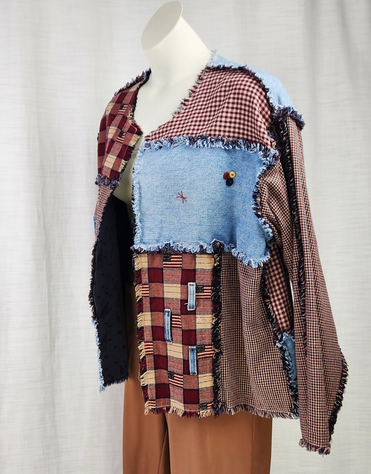 Handmade Patch Work Women's Full Sleeve Jacket Vi… - image 4