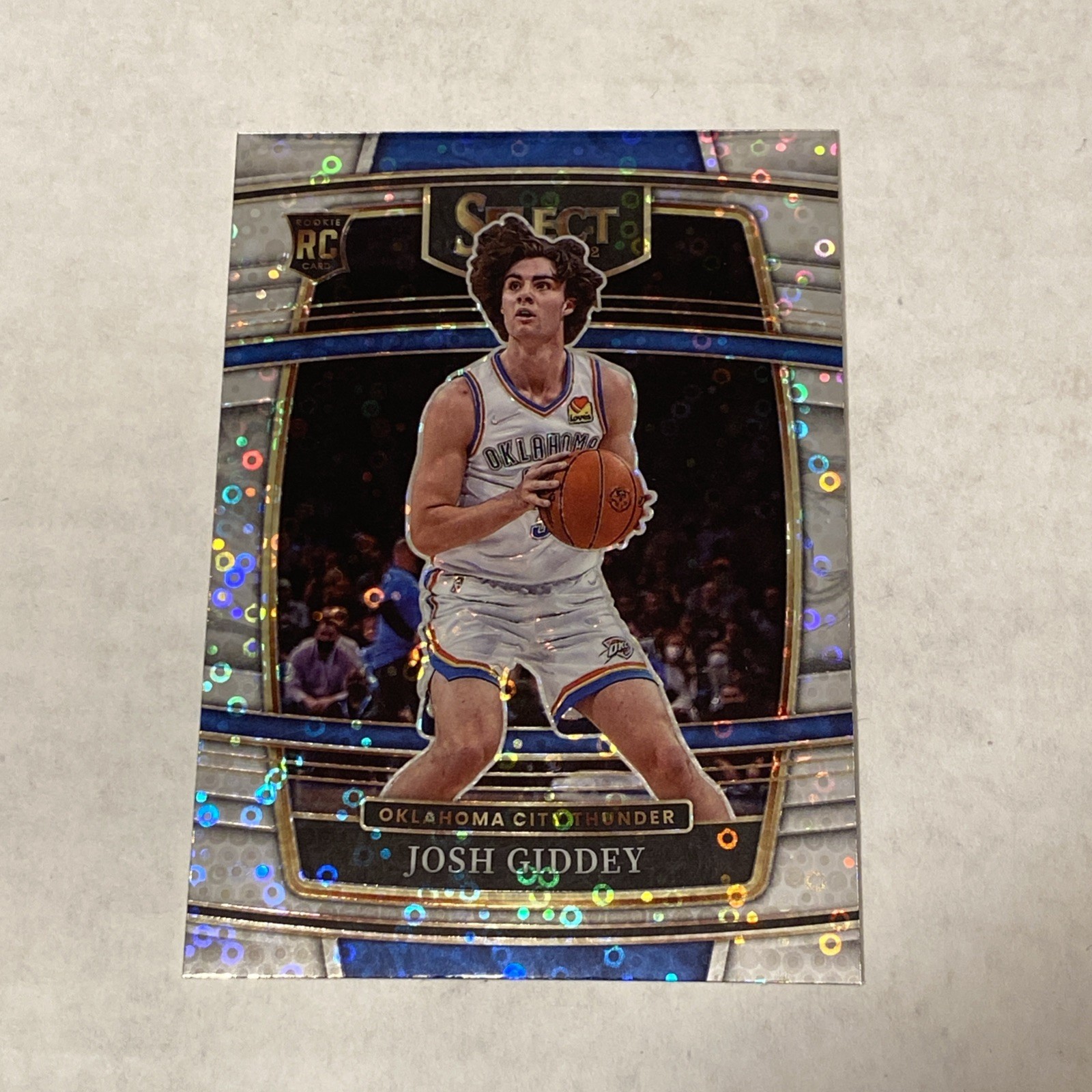 2021-22 Panini Select Concourse Silver Disco Prizm #58 Josh Giddey RC