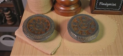 Eisen Kleine CHK Agra & CHK Kashi Gewicht Seer Indisches Küchenutensil G15-393