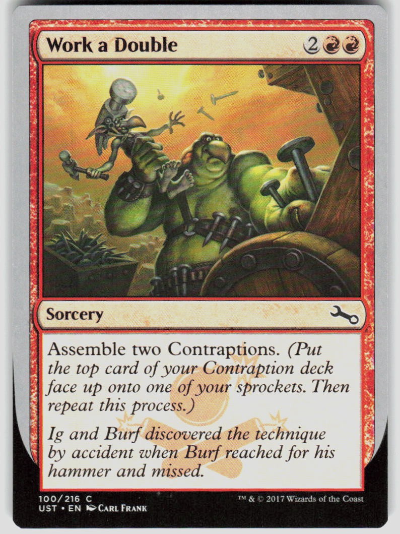 Work a Double 100 Unstable Magic the Gathering MTG