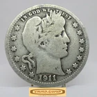 1911-D Barber Silver Quarter - #C59256NQ