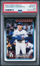 2024 Topps Update #US149 Yoshinobu Yamamoto Rookie PSA 8.5