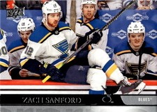 2020 Upper Deck #156 Zach Sanford - St. Louis Blues