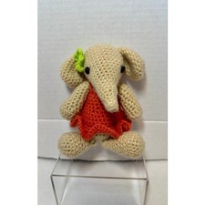Handmade Amigurumi Flora The Elephant crochet elephant toy