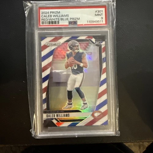 2024 Panini Prizm - Rookies Caleb Williams #301 Red White & Blue Prizm (RC)