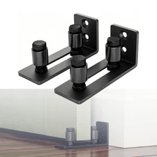 2PCS Adjustable Wall Floor Guide for Sliding Barn Door Hardware Kit Wall-mounted