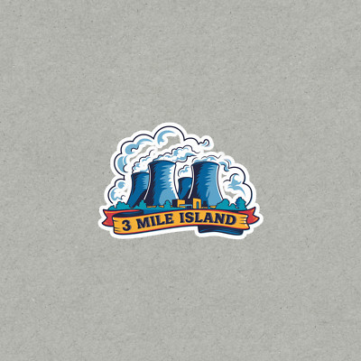 3 Mile Island Nuclear Power Plant Disaster Vintage Style Sticker Decal #4013