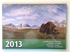 Greenland Official Year Book 2013 with all mnh Stamps and Sheets, sealed