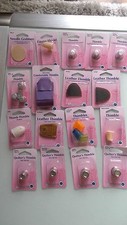 HEMLINE THIMBLES - LEATHER, METAL. PLASTIC, QUILTERS 17 STYLES 