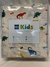 Big One DINOSAUR FULL Sheet Set - Cotton Blend Wrinkle Resistant - 16" Deep