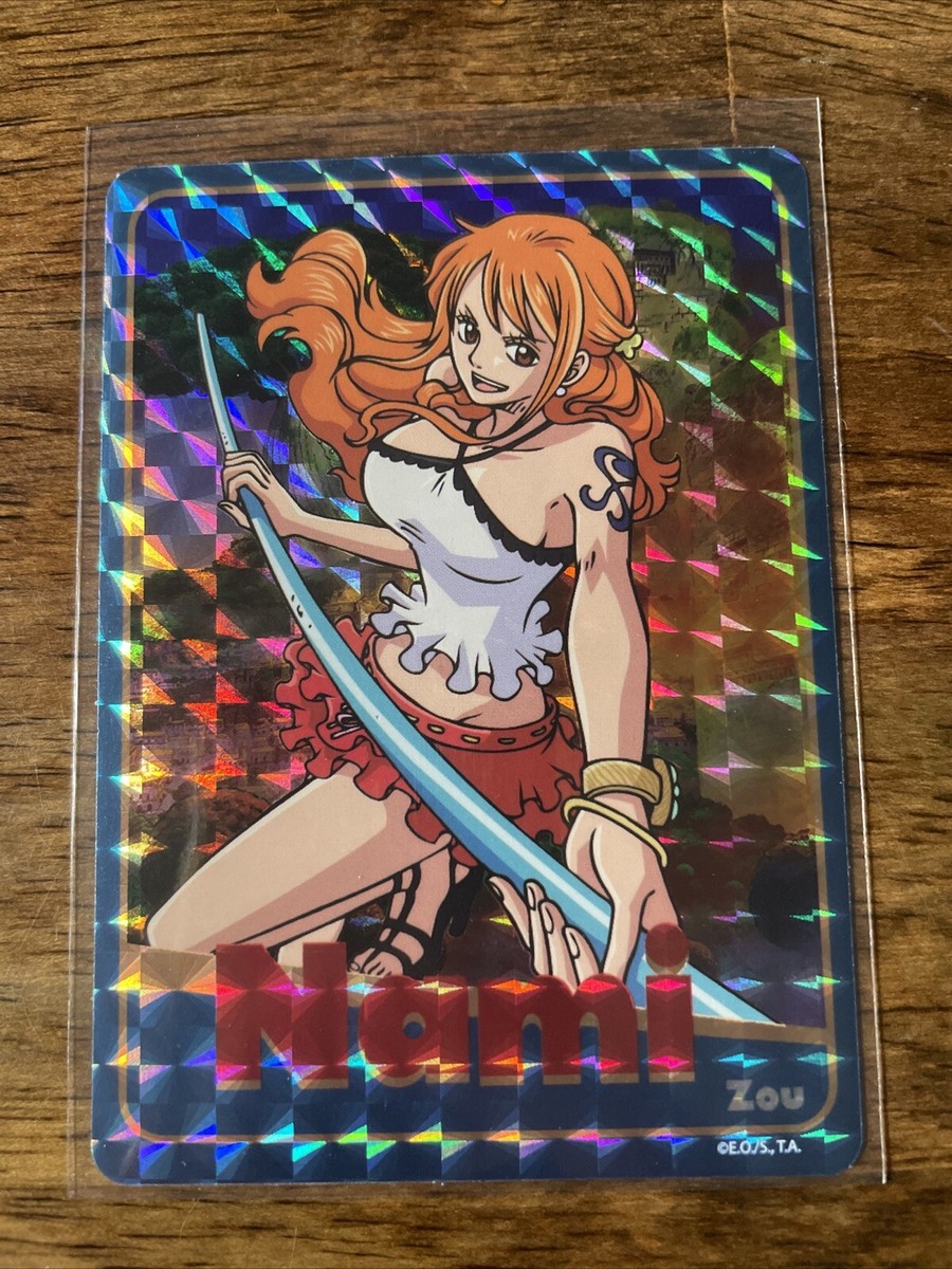 One Piece Holographic Trading Sticker Zou Nami | eBay