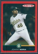 2019 TOPPS TOTAL WAVE 7 RED BORDER PARALLEL JOAKIM SORIA #695A 04/10