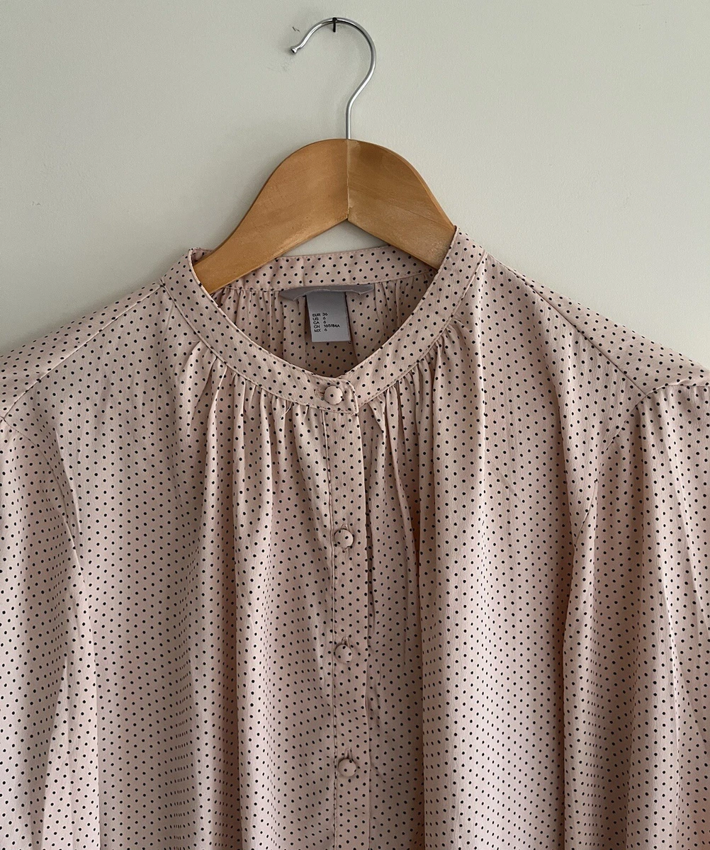 H and m pink blouse cheap