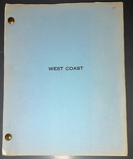 WEST COAST 1975 Original Unmade Script Paul Williams Black Panther Story COA
