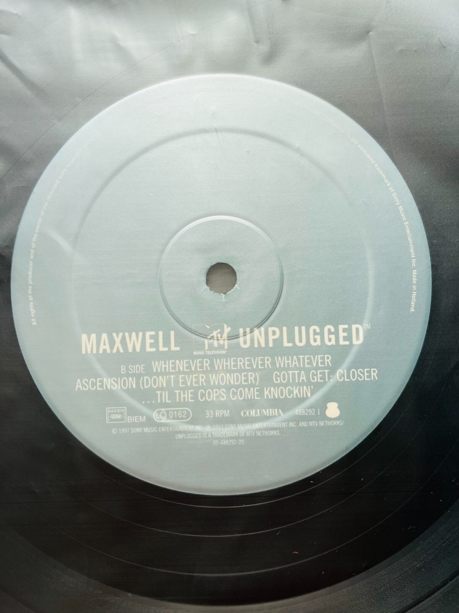 Maxwell / MTV Unplugged EP 1997 EU Original Vinyl Columbia 488292