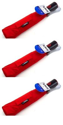 BL Totes Umbrella Auto Open & Close 11 Inch Large Asst Color -  THREE PACK