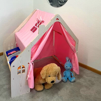 Tipi Zelt für Kinder Spielzelt Tippi Kinderzelt Spielhaus Babyzelt Wigwam 110x90