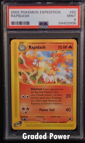 Rapidash graded PSA 9 for sale on eBay