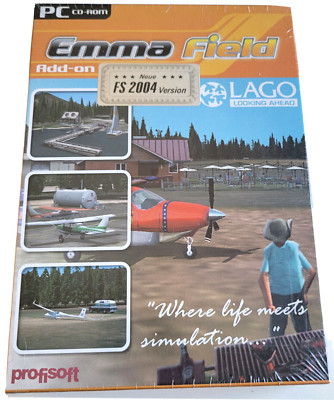 Emma Field, Add-On für Flight Simulator 2004 - PC-Spiel - NEU - Big-Box / Karton