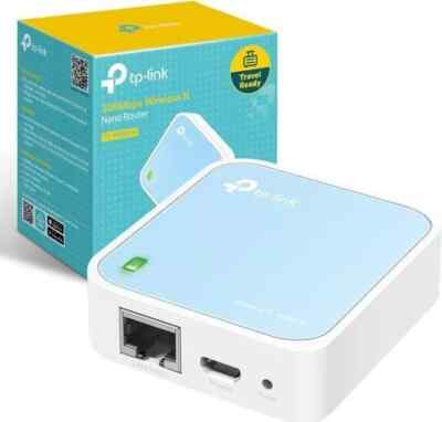TP-Link N300 Wireless Portable Nano Travel Router(TL-WR802N), Range Extend - NEW