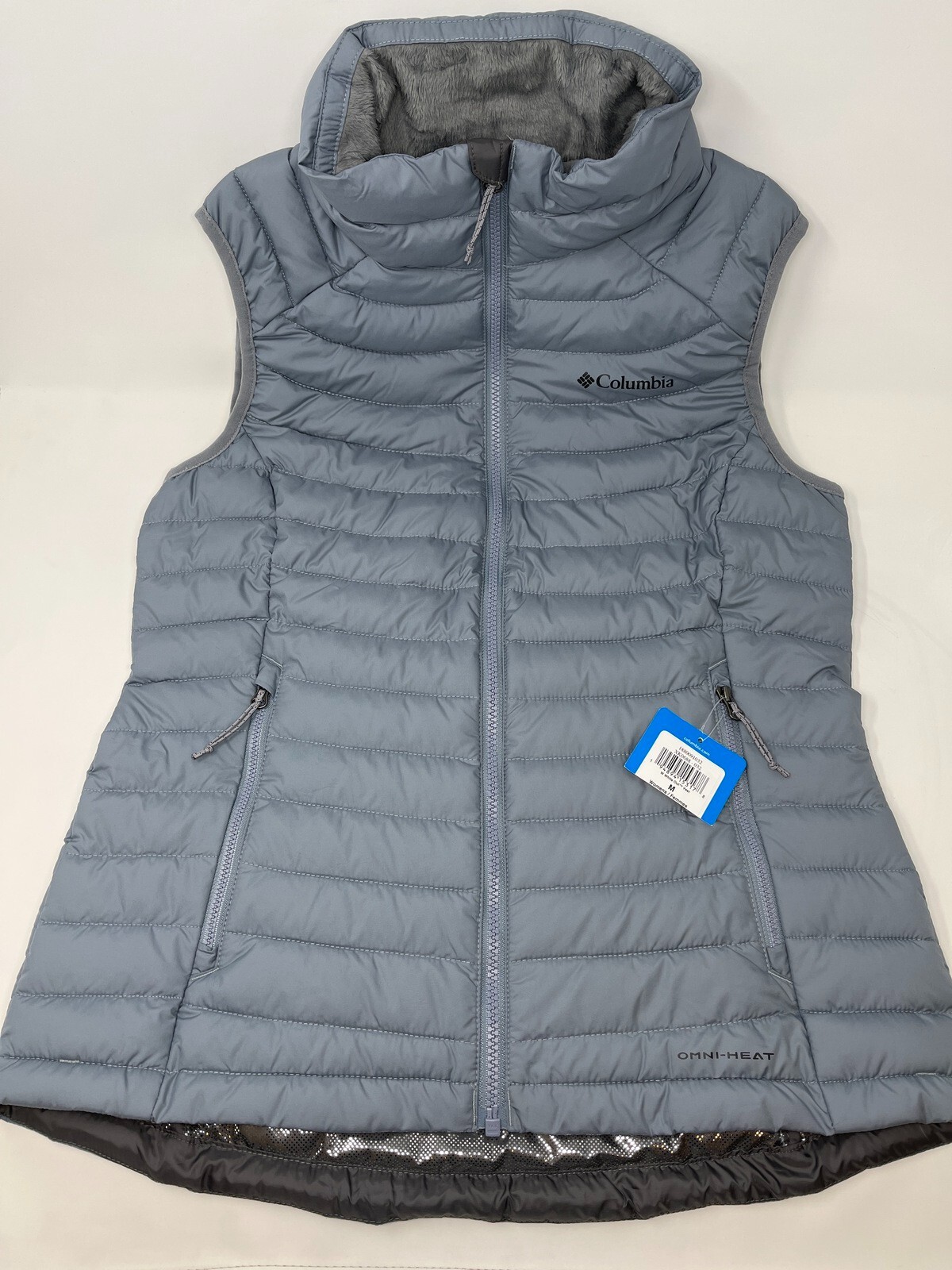NEW Columbia Women's White Out Long Puffer Omni Heat Full Zip Insulated