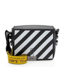 Off-white Leather Diag Mini Crossbody