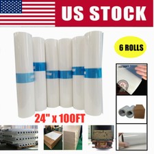QOMOLANGMA 6Roll/Pack 24" x 100FT Waterproof Inkjet Milky Transparency Film