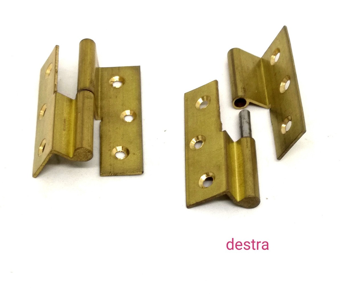 BricoShopping® Coppia Di CERNIERA Per Anta Dei Mobili Antichi Legno E Armadi IN STILE CLASSICO Soggiorno O Camera Da Letto Arte Povera Pesanti A Battuta Cerniere Anticate Antichizzate (BS0186, Bronzo - Foto 10