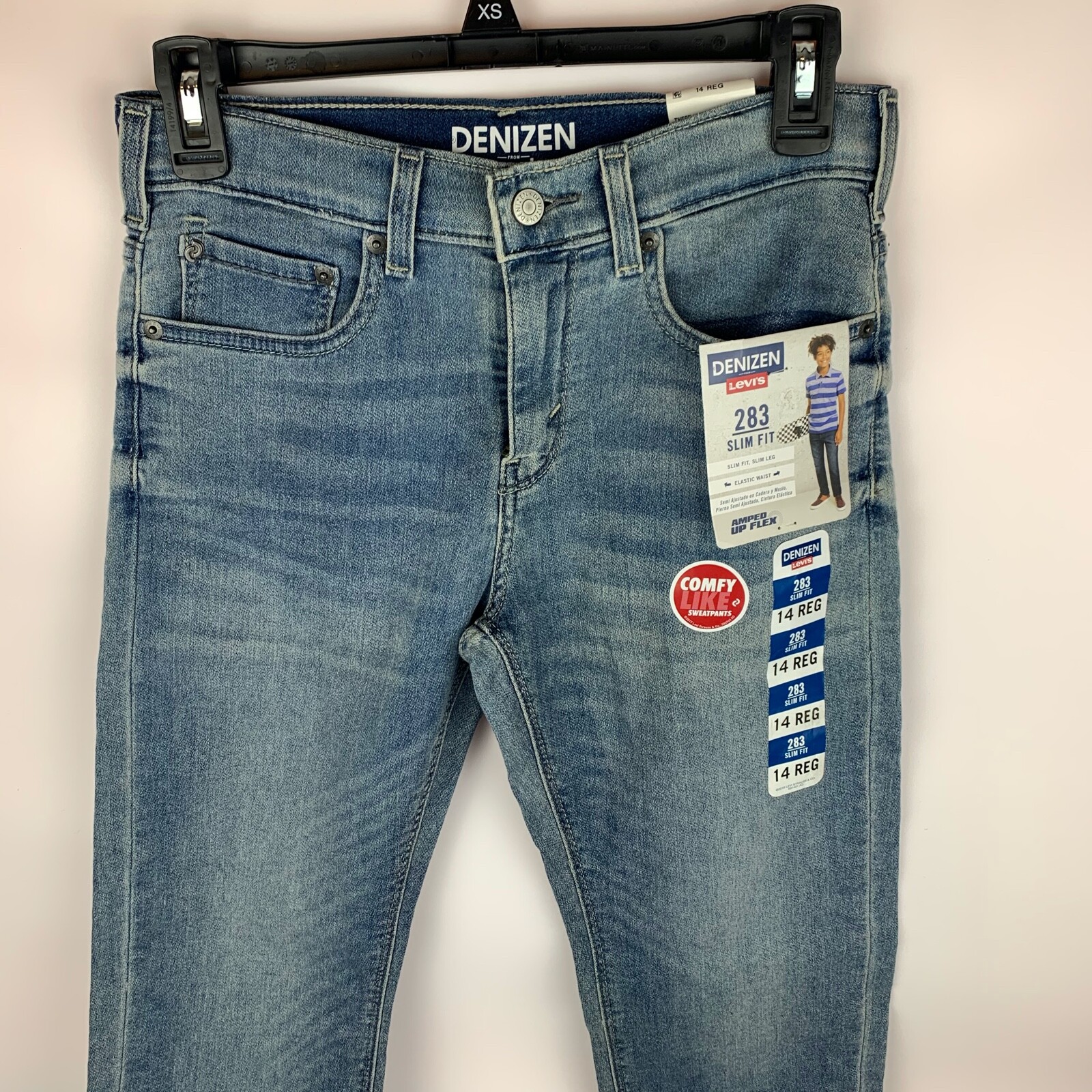 Levis Denizen Blue size:14 slim fit 