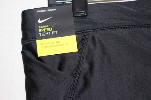 NIKE Speed Tights Women's Running Pants XLARGE XL BLACK 890329 NEW - Picture 6 of 9