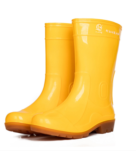 Men's Knee Boots Rain Waterproof Shoes Yellow Skid Casual Outdoor Labor Working - Picture 3 of 11