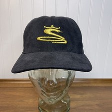 King Cobra Black Strapback Hat Cap Made In The USA