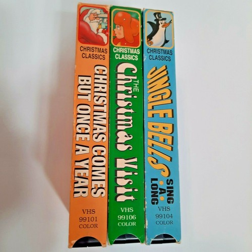 5 Very Vintage Christmas Classics VHS Tapes . They all play. Old Style. - Picture 3 of 8
