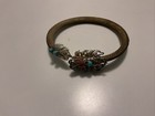 Vintage Antique Chinese Dragon Bracelet Figural Bendable Mesh Silver ? * — photo 1