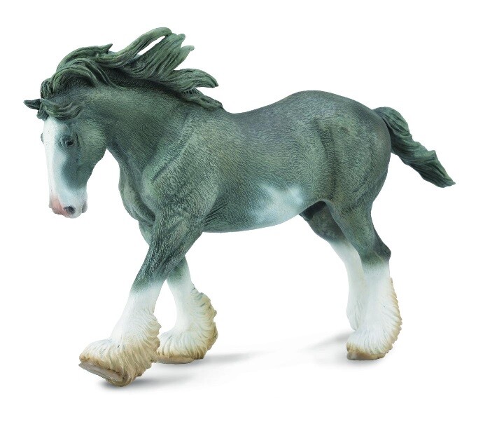 Collecta 88620 Clydesdale Stallion Black Sabino Roan 19 Cm Horse World