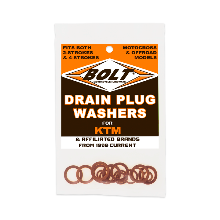 BOLT KTM DRAIN PLUG WASHERS 2/4 STR OKE MODELS 1998 KTM 620 LC4 SX DPW
