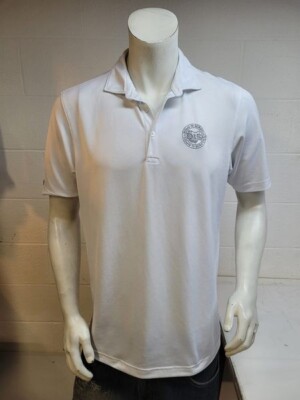 Straight Down golf polo white shirt size s   / we3038 r4 d14