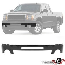 Front Bumper For 2007-2013 Gmc Sierra 1500 2500hd Powder Coated Black Steel