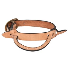 HILASON Horse Saddle Safety Leather Night Latch Adjustable Handle Tan |