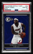 2010-11 Totally Certified Blue 18/299 LeBron James #45 PSA 10 GEM MT 0c3