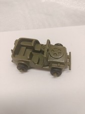 1950's Hard Plastic LIDO US MILITARY Army Toys Jeep  made in USA Great