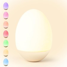 NICKLUC Egg Night Light for Nursery Baby Night Lights Tap Lamp Stepless Dimmi...