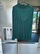 Damen Bluse Tunika Shirt Gr. L 44/46  (42/44)