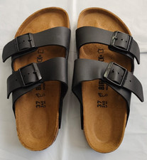 Birkenstock Arizona unisex Nubuck leather Sandal Black EU 37 M4 L6 