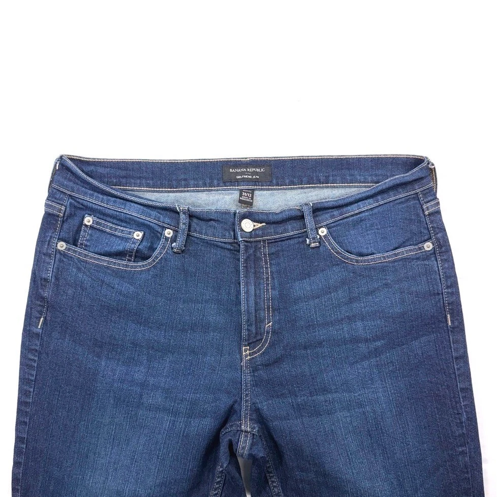 Jean Banana Republic Taille Basse - Denim Bleu Légèrement Évasé - Taille 6 (30 X 30) - Occasion Excellente